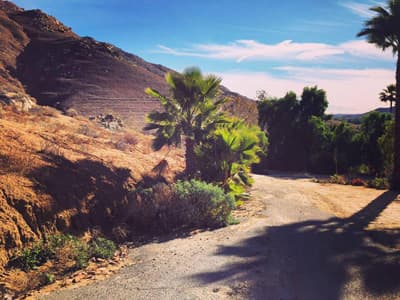 Im Coachella valley findet das legendäre gleichnamige Festival statt Wüste in Kalifornien.