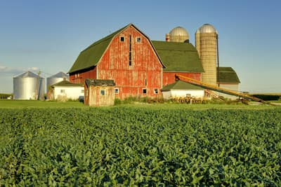 Landwirtschaftlicher Betrieb in Illinois, USA Landwirtschaftsbetrieb in Illinois