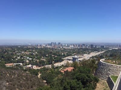 Vogelperspektive auf die "Stadt der Engel" Blick auf Los Angeles