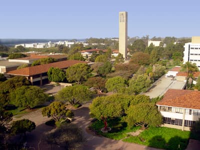 Spektakuläre Lage: Der Campus der UCSB liegt direkt am Pazifik Campus der University of California Santa Barbara