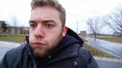 Stipendiat Philipp trotzt Wind und Wetter in Fredericton. College-Contact-Stipendiat Philipp Czakert
