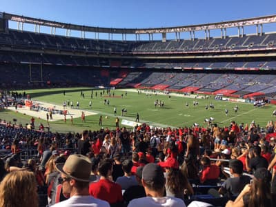 Nicht verpassen: An einem Footballspiel sollte jeder Semesterstudent in den USA teilnehmen. Footballspiel in San Diego