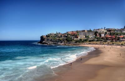 Ein beliebter Strand für Surfer zum Entspannen: Der Bronte Beach Bronte Beach in Australien