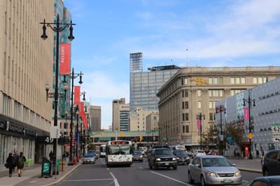 Eindruck von der Stadt Winnipeg Kanadische Stadt Winnipeg