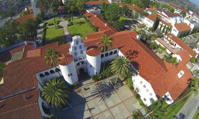 Die SDSU ist eine der beliebtesten Universitäten in Kalifornien Der Campus der San Diego State University von oben
