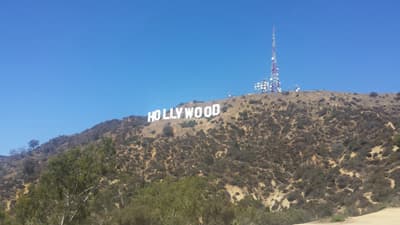 Reizvolle Nachbarschaft: Vom Campus der CSUN ist es nicht weit bis nach Hollywood. Hollywood Hills in Los Angeles (USA)