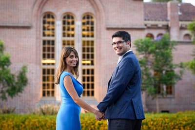 Hat im Auslandsstudium die große Liebe gefunden: Thorsten Wüst und seine Frau. Thorsten Wüst und seine Frau Irene.