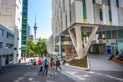 Der Hauptcampus der AUT Ein Unicampus in mitten von Auckland