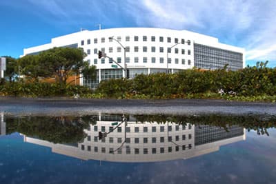 Für ein Auslandssemester an dem Mihaylo College of Business and Economics Department studieren, ermöglicht euch viele exzellente Studienerfahrungen! Mihaylo Hall der CSU Fullerton