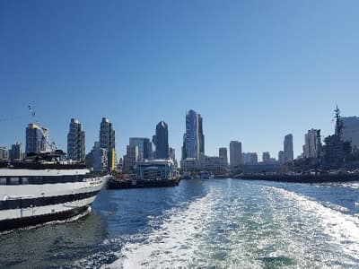 Während des Academic Gap Years sollte man genug Zeit fürs Reisen einplanen. Hafen in San Diego