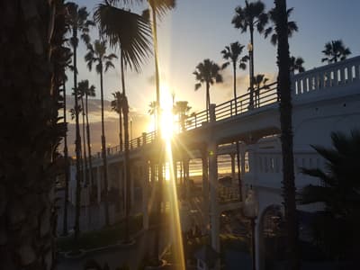 Gutes Wetter ist in San Marcos garantiert! Sonnenuntergang in Kalifornien