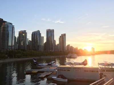 Downtown Vancouver Hochhäuser am Hafen von Vancouver