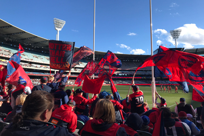 AFL gilt als eine der beliebtesten Sportarten Australiens Australian Football Spiel