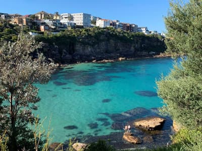 Neben der ausgezeichneten Kurse genießt Christina auch die Strände der Umgebung Bronte-Coogee