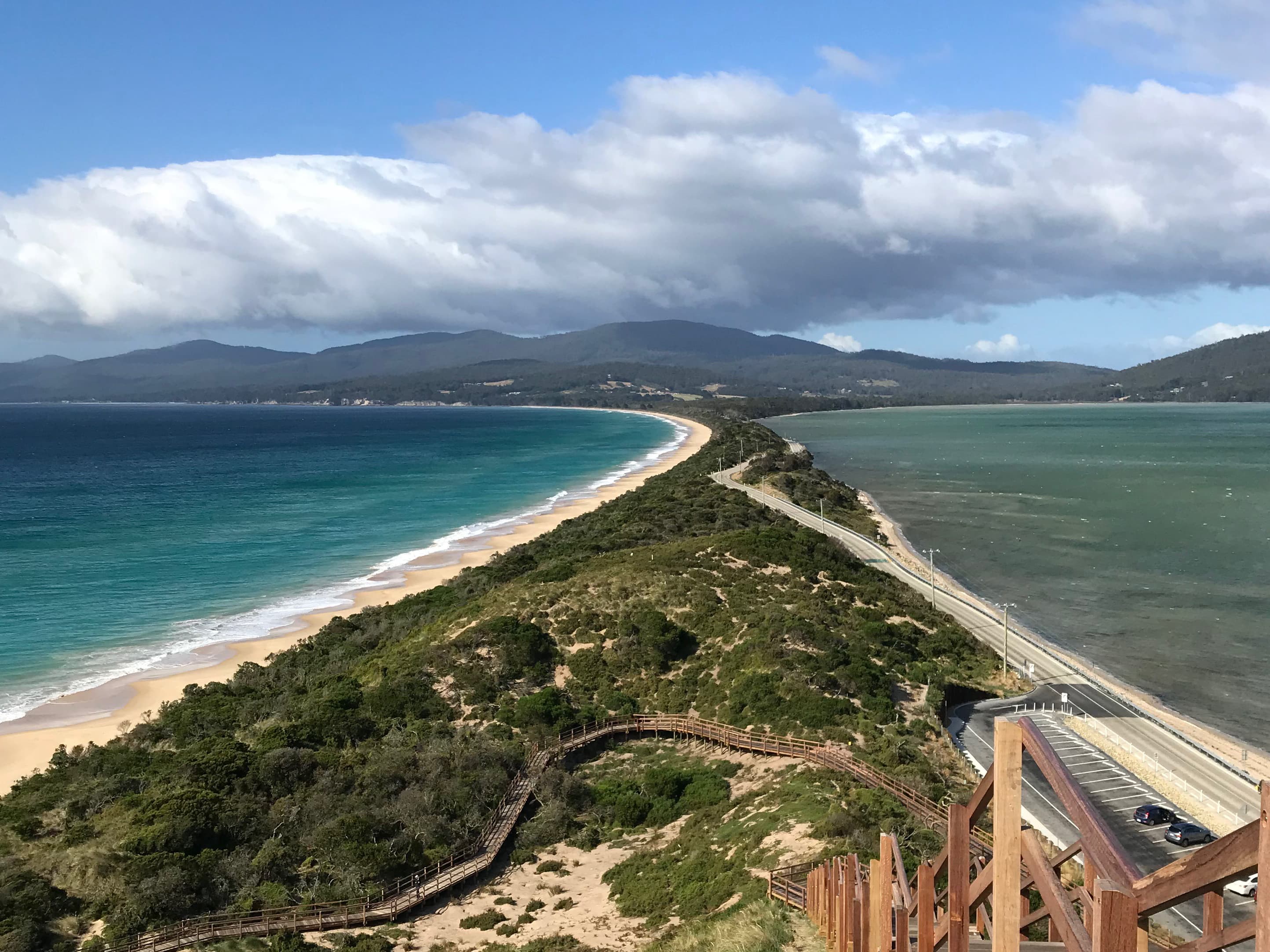 Die UTAS ist eine der umweltfreundlichsten Unis in ganz Australien! Küstenabschnitt in Tasmanien