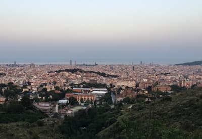 Europäische Metropole Blick über Barcelona vom Bunker El Carmel aus