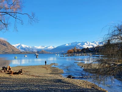 Die Stadt Wanaka auf der Südinsel