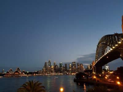 Panoramablick auf Sydney bei Nacht Panoramablick auf Sydney bei Nacht