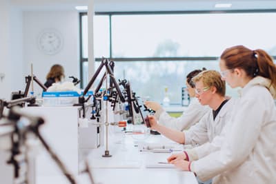 Die University of Otago ist international für die Qualität und Breite ihres Forschungsportfolios bekannt. Studierende im Labor der University of Otago