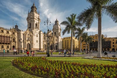 Die Kathedrale von Lima auf dem Plaza Major (Peru) Die Kathedrale von Lima (Peru)